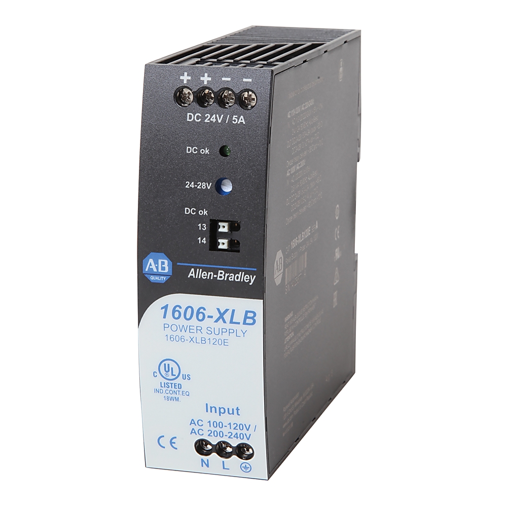 El 1606-XLB120E es una fuente de alimentación conmutada 24V , 5A y 120W,