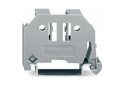 Tope de cierre sin tornillos; Ancho 10 mm; para carril DIN 35 x 15 y 35 x 7,5; gris