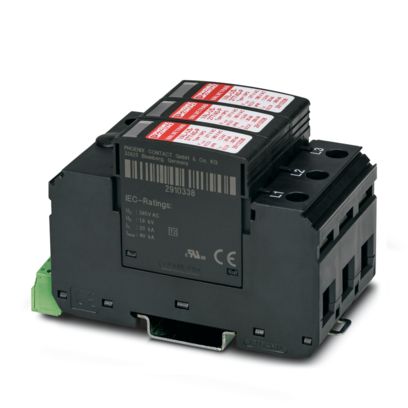 VAL-US-480D/30/3+0-FM. Supresor de pico tipo 1,480VAC Delta, 3F + GND. PHOENIX CONTACT