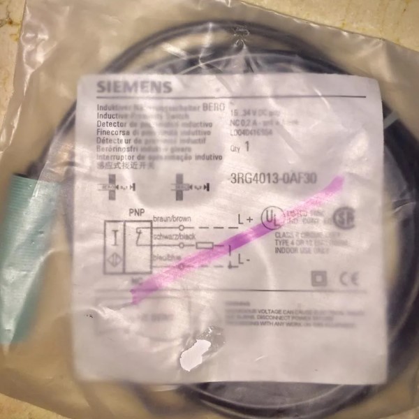 Sensor de proximidad inductivo 18X55 mm, Sn: 05 mm, alimentacion 15-34 VDC, rasante, NC/PNP, cable 2 mts. 3 Hilos, plastico