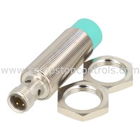 Sensor de proximidad inductivo 12X45 mm, Sn: 4 mm, alimentacion 15-34 VDC, no rasante, NC/PNP, conector M12, bronce niquelado