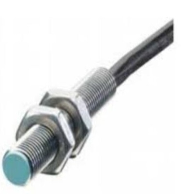 Sensor de proximidad inductivo 8X55 mm, Sn: 2 mm, alimentacion 15-34 VDC, rasante, NO/PNP, cable 2 mts. 3 Hilos, acero inoxidable
