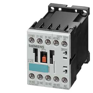 Contactor auxiliar, 2 NA + 2 NC 110 V AC 50 / 60 Hz Bornes de tornillo tamaño S00