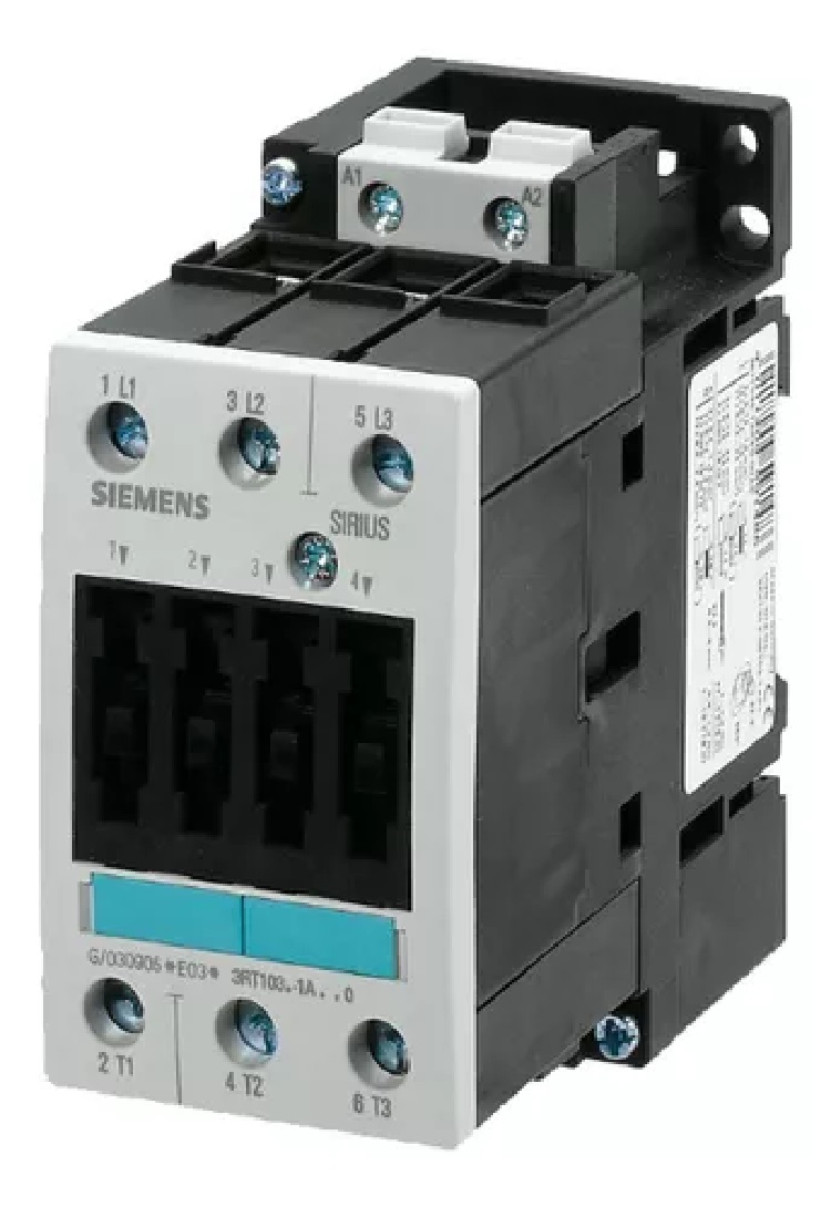 Contactor de potencia, 3 AC 32 A, 15 kW/400 V110 V AC, 50/60 Hz 3 polos, Tamaño S2, borne de tornillo Siemens