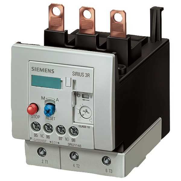 Relé de sobrecarga 22…32 A para protección de motores Tamaño S3, Clase 10 para montar en contactor circuito principal: bornes de tornillo circuito auxiliar: bornes de tornillo REARME manual/automático