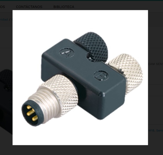 T-CONNECTOR M12 CONNECTION FOR FOR THRU-BEAM SENSORS TO ASI-ET200X-MODULE IP67