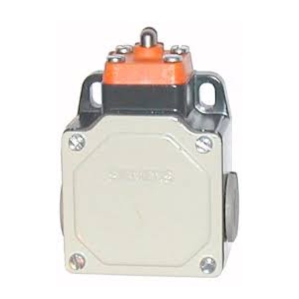 Interruptor de Posición en caja metalica, ancho 56 mm, IP67, 1NA+1NC, vastago sensillo
