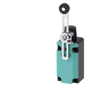 interruptor de posición caja metálica 40 mm según DIN EN 50041 Conexión del aparato 1x (M20 x 1,5) 1NA/1NC contactos de acción brusca Actuador de fracción de vuelta derecha/izquierda regulable con palanca metálica de longitud ajustable de 100 mm de largo