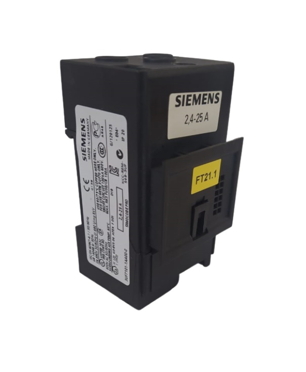 Módulo de medida de intensidad, intensidad de ajuste 2,4...25 A, 45 mm de ancho, transformador con primario pasante