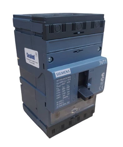 Breaker Siemens 3VT1704 3P 40A 415Vac IR=32…40A