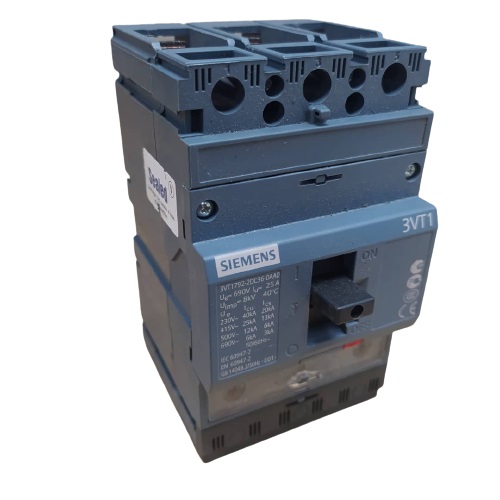 Breaker Siemens 3VT1792 3P 25A 415Vac