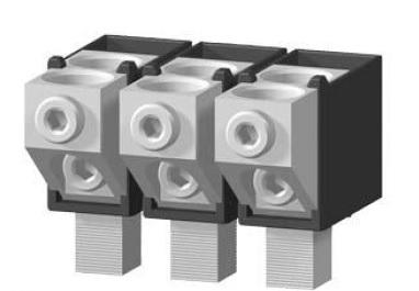 Accesorio para VT160 borne de alimentación múltiple con tapa Grado de protección IP20 para Cu/Al para 2 cables por borne 1 juego=3 unidades