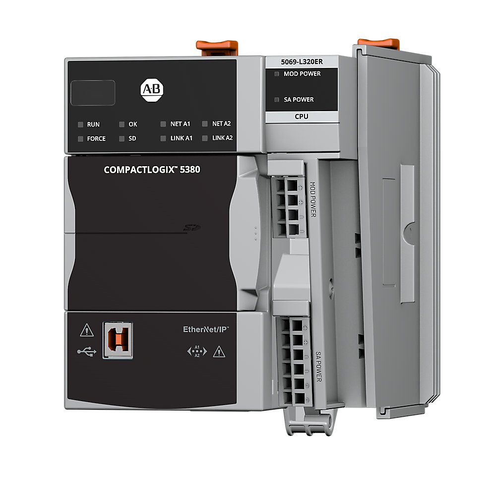 CompactLogix 5380 Controller, 2MB, 16 I/Os, 40 nodes, Standard marca Allen Bradley