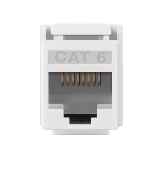 conectores de categoría 6 Jacks blanco RJ45