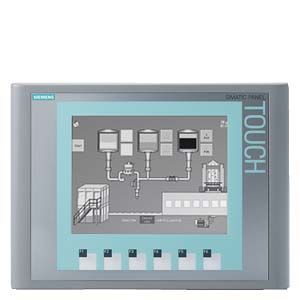 Panel HMI Siemens SIMATIC KTP600 Basic Mono PN, pantalla STN 5.7 monocromo (4 tonos de gris, 320x240), control táctil + 6 teclas de función, puerto PROFINET/Ethernet RJ45, 512 KB memoria, 24V DC. Ref: 6AV6647-0AB11-3AX0.