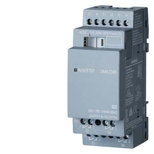 Módulo de ampliación LOGO! DM8 230R, FA/E/S: 230V/230V/relé, 2TE, 4 DI/4 DO para LOGO! 8