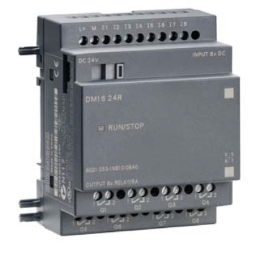Módulo expansión analógica Siemens LOGO! AM2, 6ED1055-1NB10-0BA0. 2 entradas analógicas (0-10V / 0/4-20mA), alimentación 12/24V DC. Montaje carril DIN 35mm.