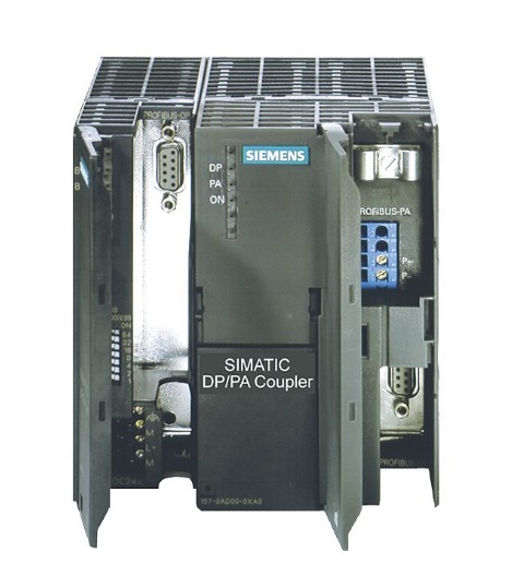 SIMATIC DP, montaje dispositivos campo acoplador DP/PA FDC157-0 versión no Ex 1000 mA/31 V acoplador de bus de campo entre PROFIBUS DP y PROFIBUS PA esclavo diagnóstico integr. apto para redundancia para rango de temp. ampliado grado de protección IP20