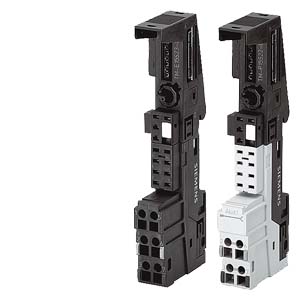SIMATIC DP, 5 módulos de terminales universales TM-E15C26-A1 para ET 200S para módulos electrónicos 15 mm de ancho, bornes de resorte, 2x 6 conexiones por bornes con acceso a AUX1 por bornes AUX1 ininterrumpida 5 unidades por unidad de embalaje