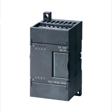 Módulo mixto E/S Siemens EM 223, 8 entradas 24VDC / 8 salidas transistor 0.5A. Exclusivo para CPU S7-21X. Ref: 6ES7223-1BH00-0XA0. Producto descontinuado, disponible como repuesto para mantenimiento de sistemas antiguos.