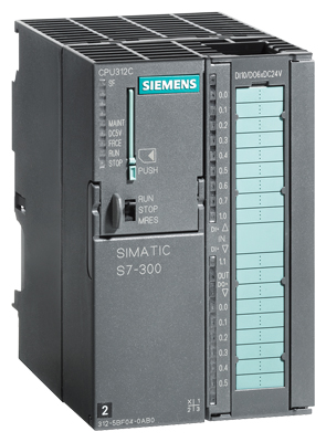 SIMATIC S7-300, CPU 312C CPU compacta con MPI, 10 DI/6 DO, 2 contadores rápidos (10 kHz) alimentación de DC 24V integrada, memoria de trabajo de 64 Kbytes, conector frontal (1 x 40 polos) y Se necesita Micro Memory Card
