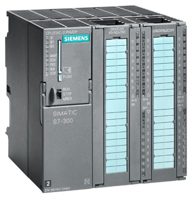 SIMATIC S7-300, CPU 314C-2PN/DP CPU compacta con memoria de trabajo de 192 kbytes 24 DI/16 DO, 4 AI, 2 AO, 1 Pt100, 4 contadores rápidos (60 kHz), 1.ª interfaz MPI/DP 12 Mbits/s, 2.ª interfaz Ethernet PROFINET, con switch de 2 puertos, alimentación de DC