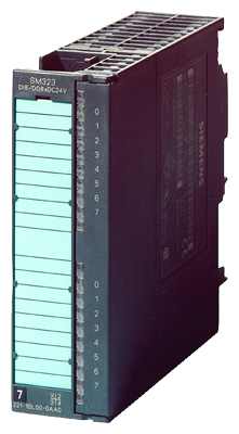 SIMATIC S7-300, módulo digital SM 323, aislado galvánicamente, 8 DI y 8 DO, DC 24V, 0,5 A Corriente total 2 A, 1x 20 polos