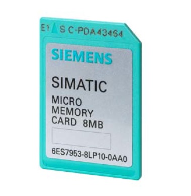 SIMATIC S7, Micro Memory Card para S7-300/C7/ET 200, 3, 3 V Nflash, 8 Mbytes