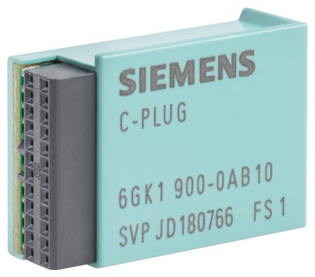 C-PLUG, medio extraíble para fácil sustitución de equipos en caso de fallo, para alojar datos de configuración dimensionamiento y datos de aplicación,