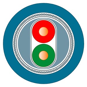 PROFIBUS FC Process Cable Cable de bus para IEC 61158-2 Cubierta de color azul para aplicaciones Ex, 2 hilos, apantallado, venta por metros unidad de suministro máx. 1000 m Pedido mínimo 20 m