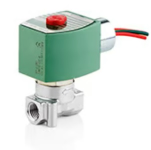 Válvula solenoide ASCO 8262H002 de latón de 2 vías, 24/60 CA, 1/8 pulg., normalmente cerrada, para servicio general