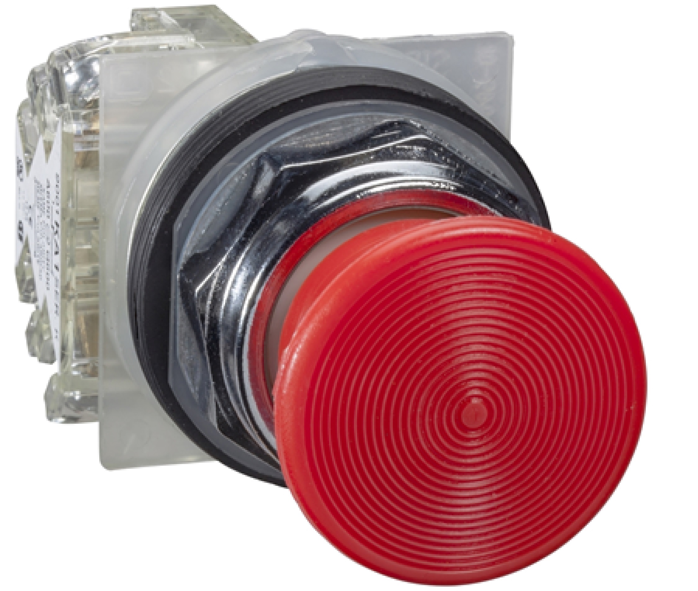 Pulsador rojo Ø 30mm. 10 A. 1NA+1NC.T-K