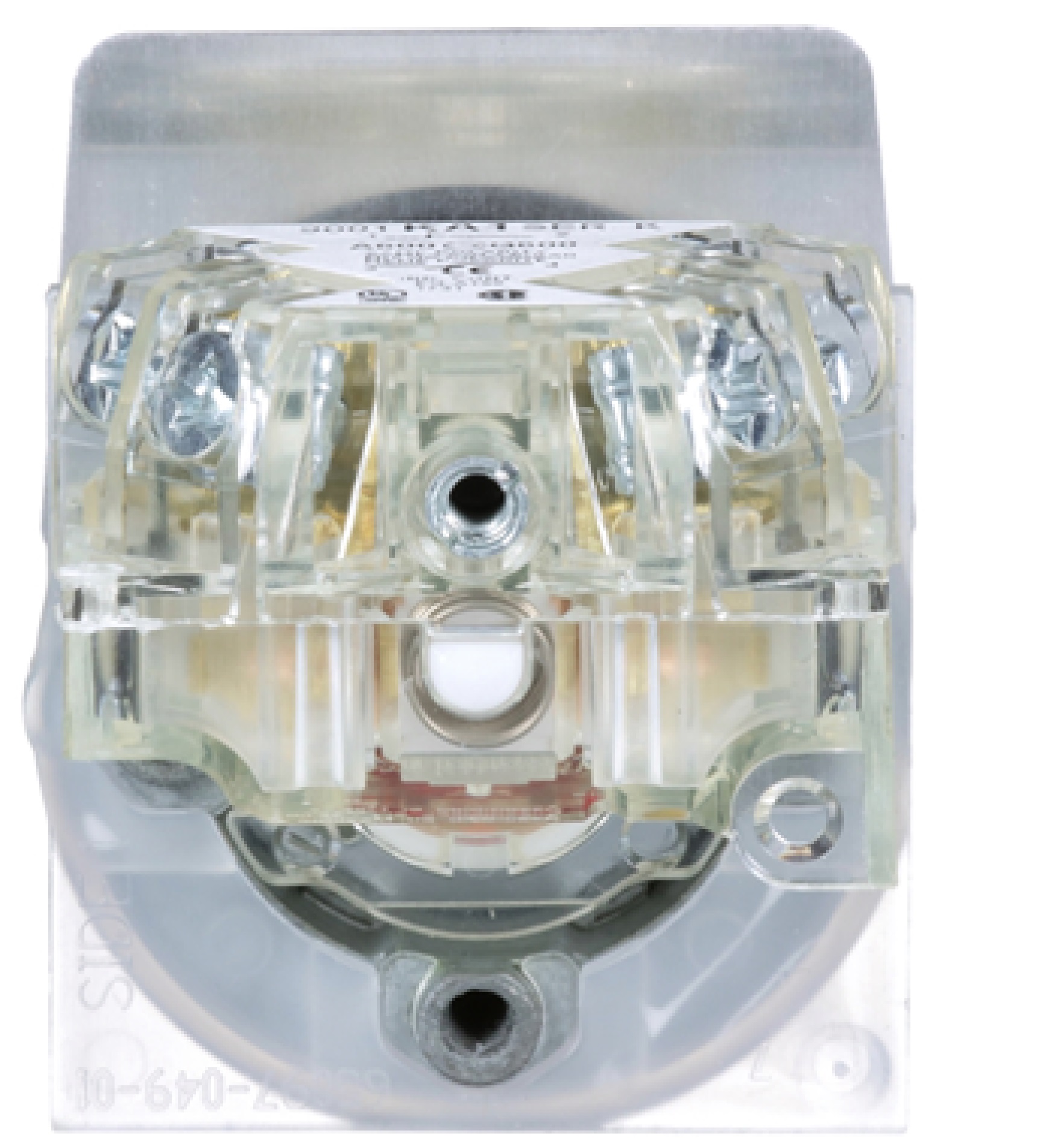 Pulsador rojo Ø 30mm. Cabeza redonda Ø 41mm