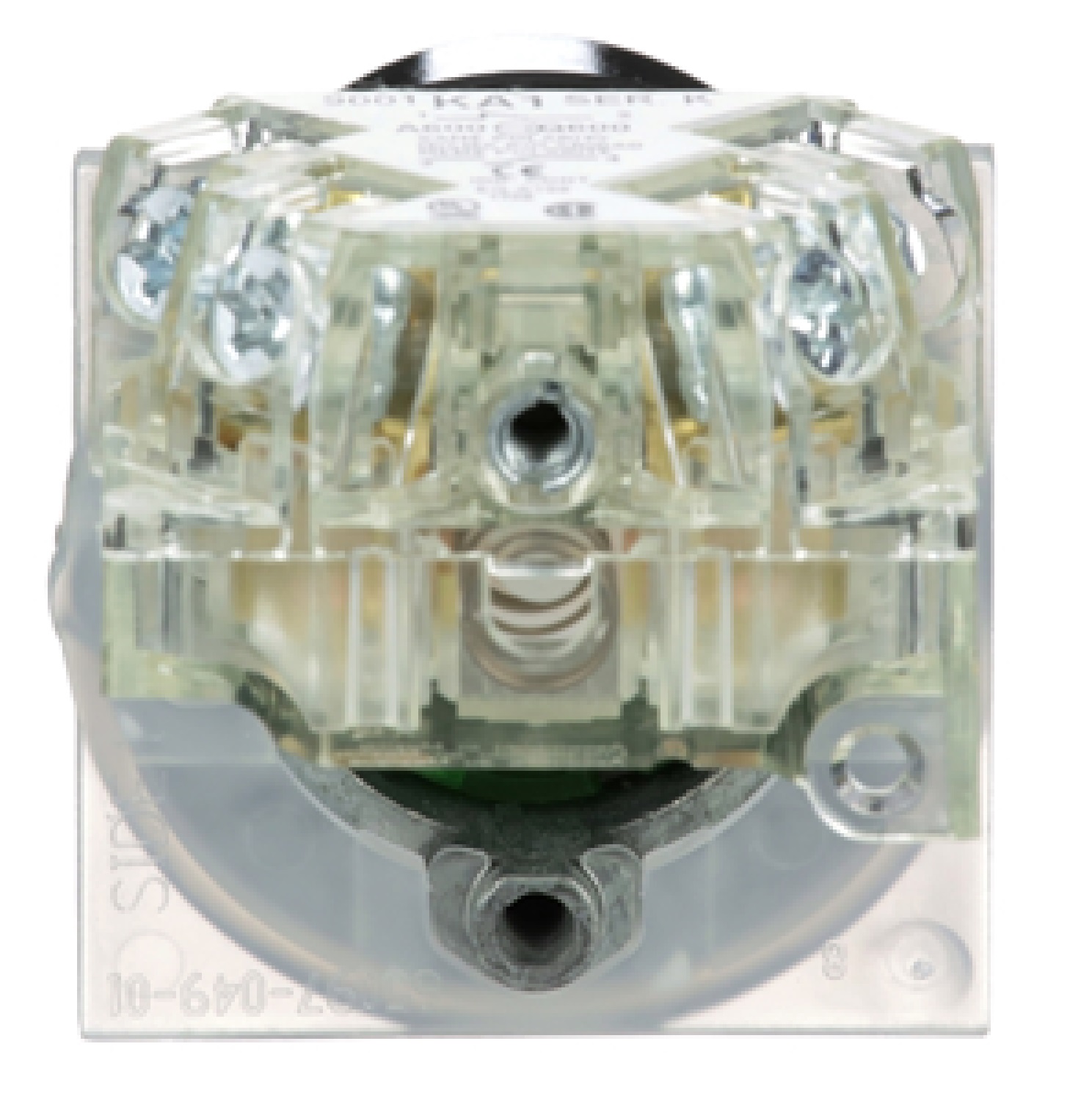 Interruptor selector negro Ø 30mm. 3 posiciones. T-K. 1 NA + 1 NC