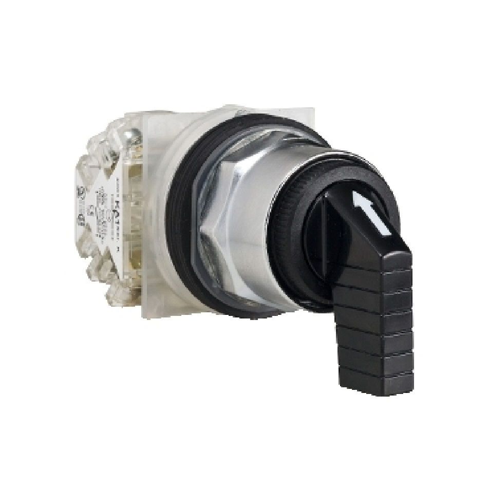 Selector de 3 posiciones 2NO+2NC,600Vac 10A 30MM