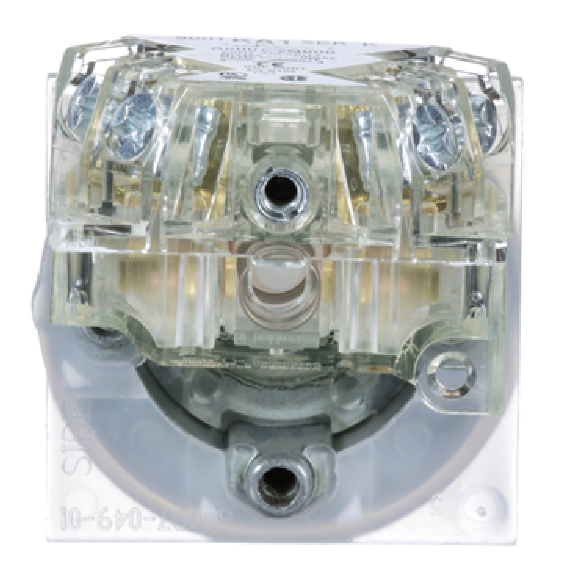 Pulsador negro Ø 30mm, retorNA de resorte nivelado, 1 CA