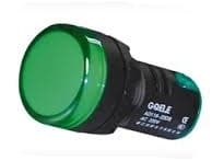 LUZ PILOTO LED COMPACTA VERDE 22mm 120VAC/DC GQELE