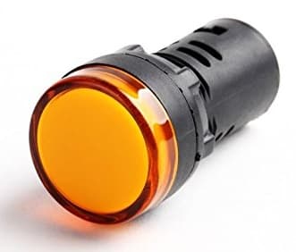 Luz Piloto led copacta amarillo22mm 240VAC/DC