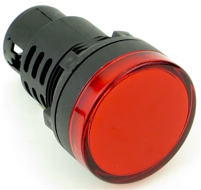 Luz Piloto Led compacta roja 30mm 240VAC/DC