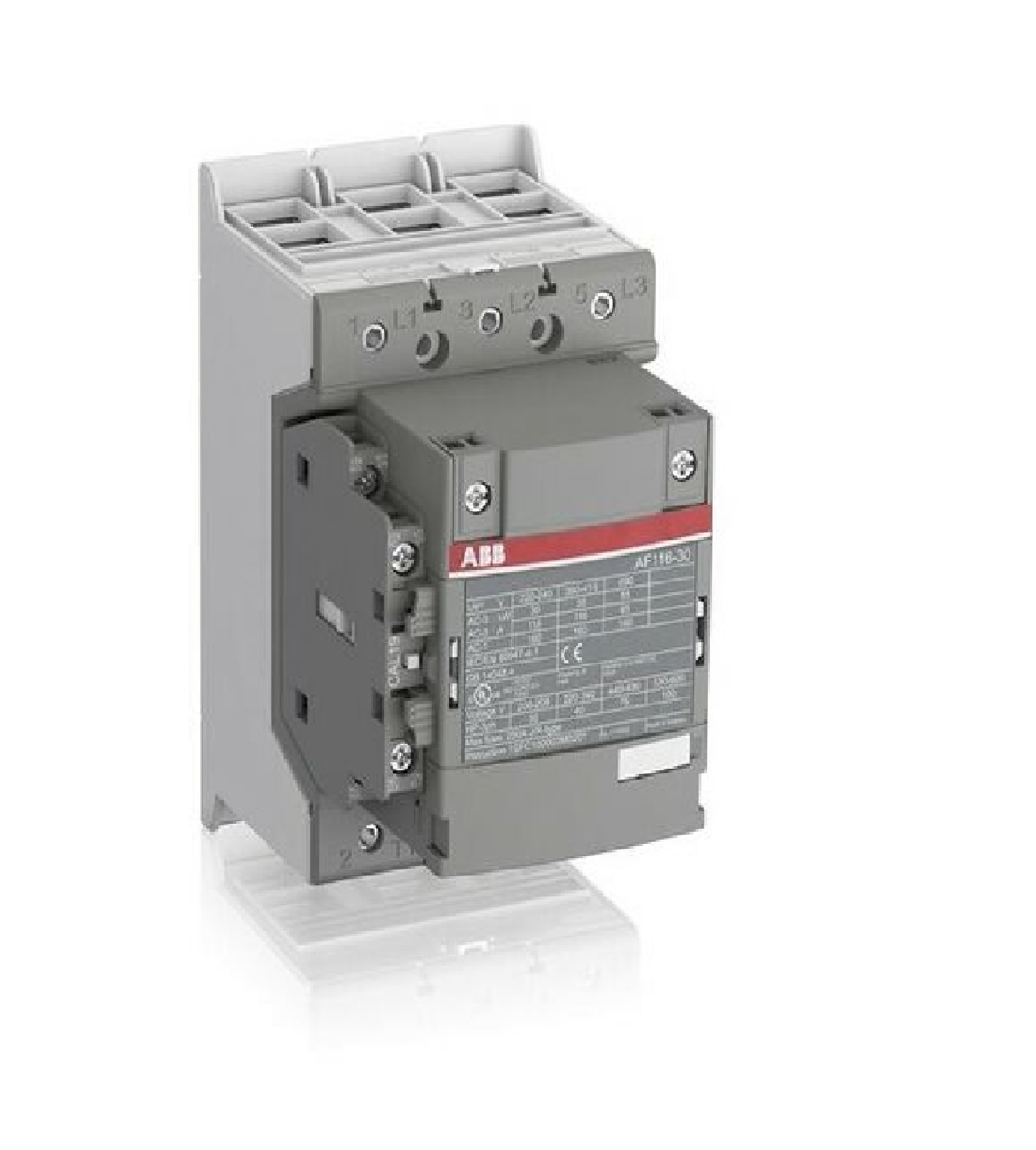 Contactor Marca ABB, 3P, AC3-116A, 690V, Bobina de rengo 100-250Vac/dc