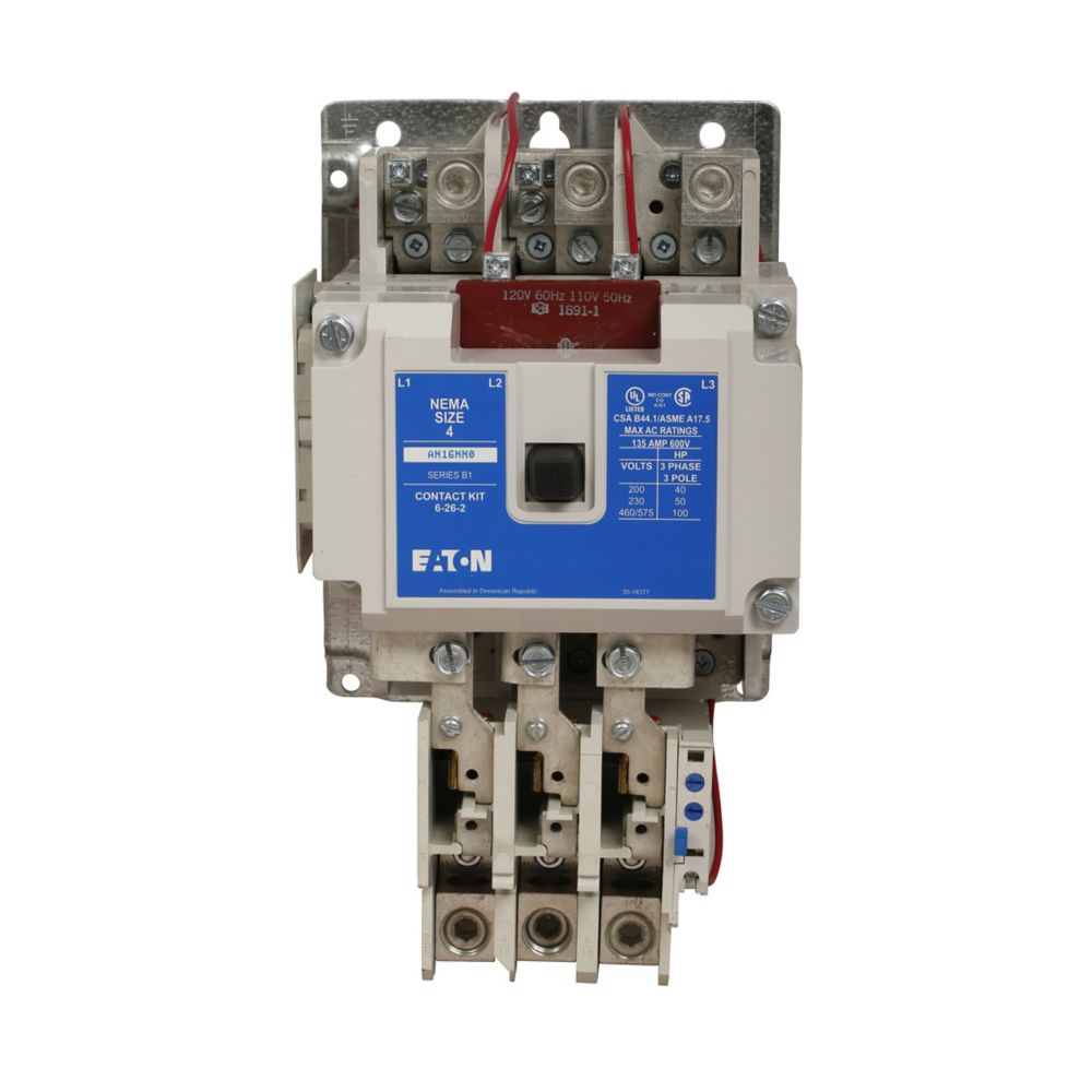 CONTACTOR STARTER NEMA SIZE 4 COIL 480V 60HZ OPEN TYPE EATON