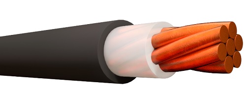 Cable 10 AWG TTU de cobre 75°C color negro