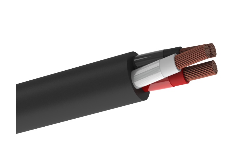 Cable 3X12AWG TSN de cobre 105°C color negro