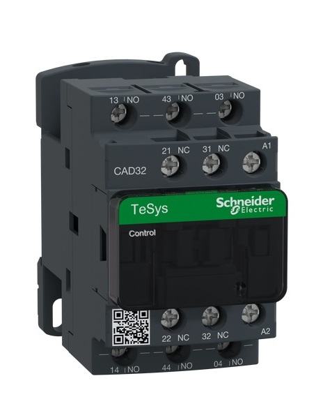 Contactor auxiliar Tesys Deca 3NA+2NC. 3P 10A 220Vac