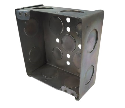 Cajetín PMT cuadrado EMT 4x4'' para tubería conduit de 3/4''