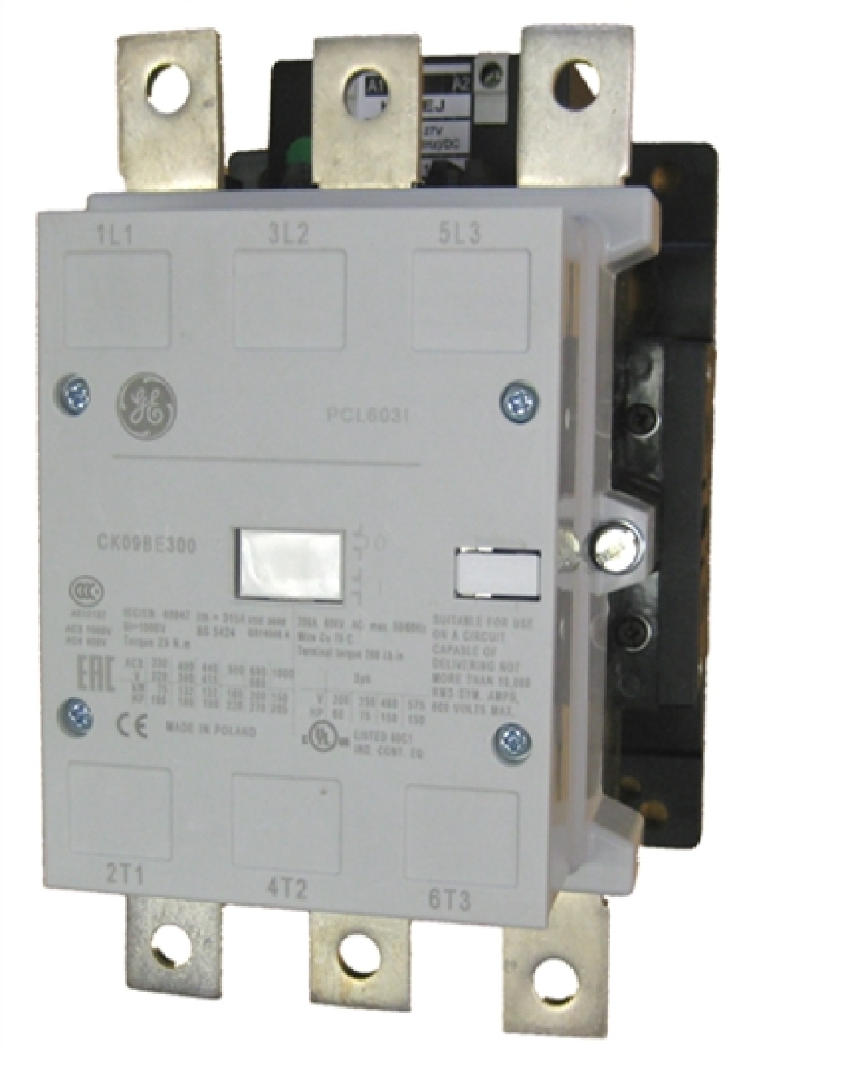 Contactor 3 Polos 315A, Bobina 220V, General Electric