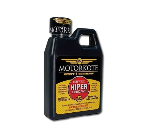 Motorkote hiper lubricante aumenta la vida del motor potencia y rendimiento contenido 236 cc