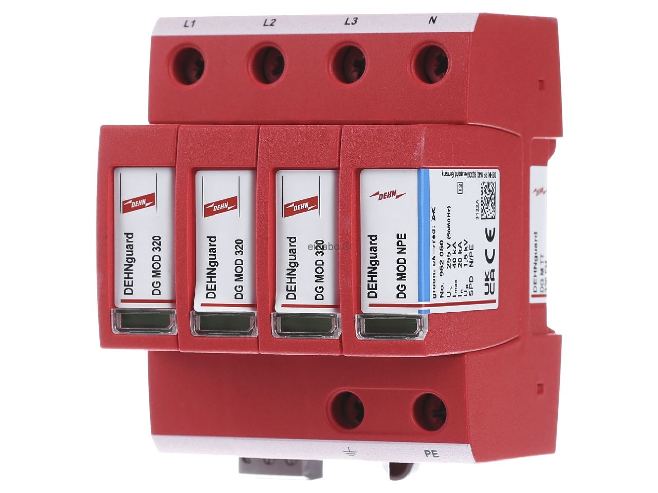 Supresor de Impulsos enchufable trifasico TVSDG MU 3PY 208 4W+GS