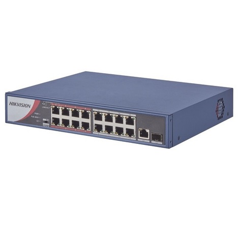 Switch de 16 puertos PoE Fast Ethernet 100 mbps
