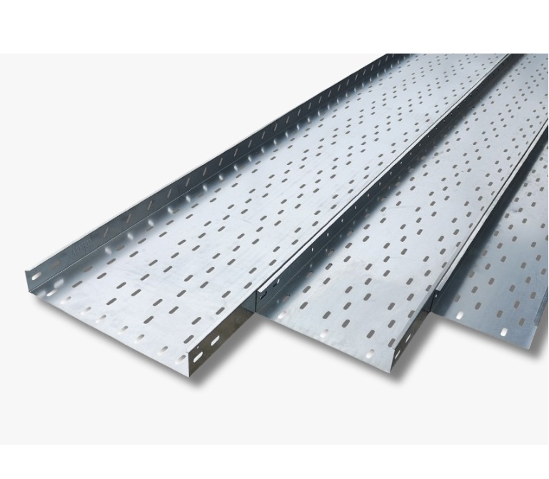 bandeja tipo lamina perforada 10cm de ancho en lamina de hierro galvanizado